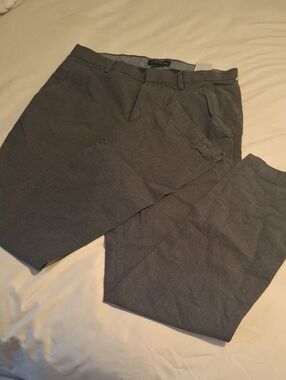 NWOT Men's Banana Republic Black(gray) Micro-plaid Slacks
